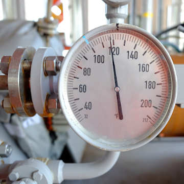 Industrial control temperature guage